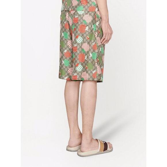 NWT Gucci Silk Apple Shorts Size 46 - Picture 4 of 16